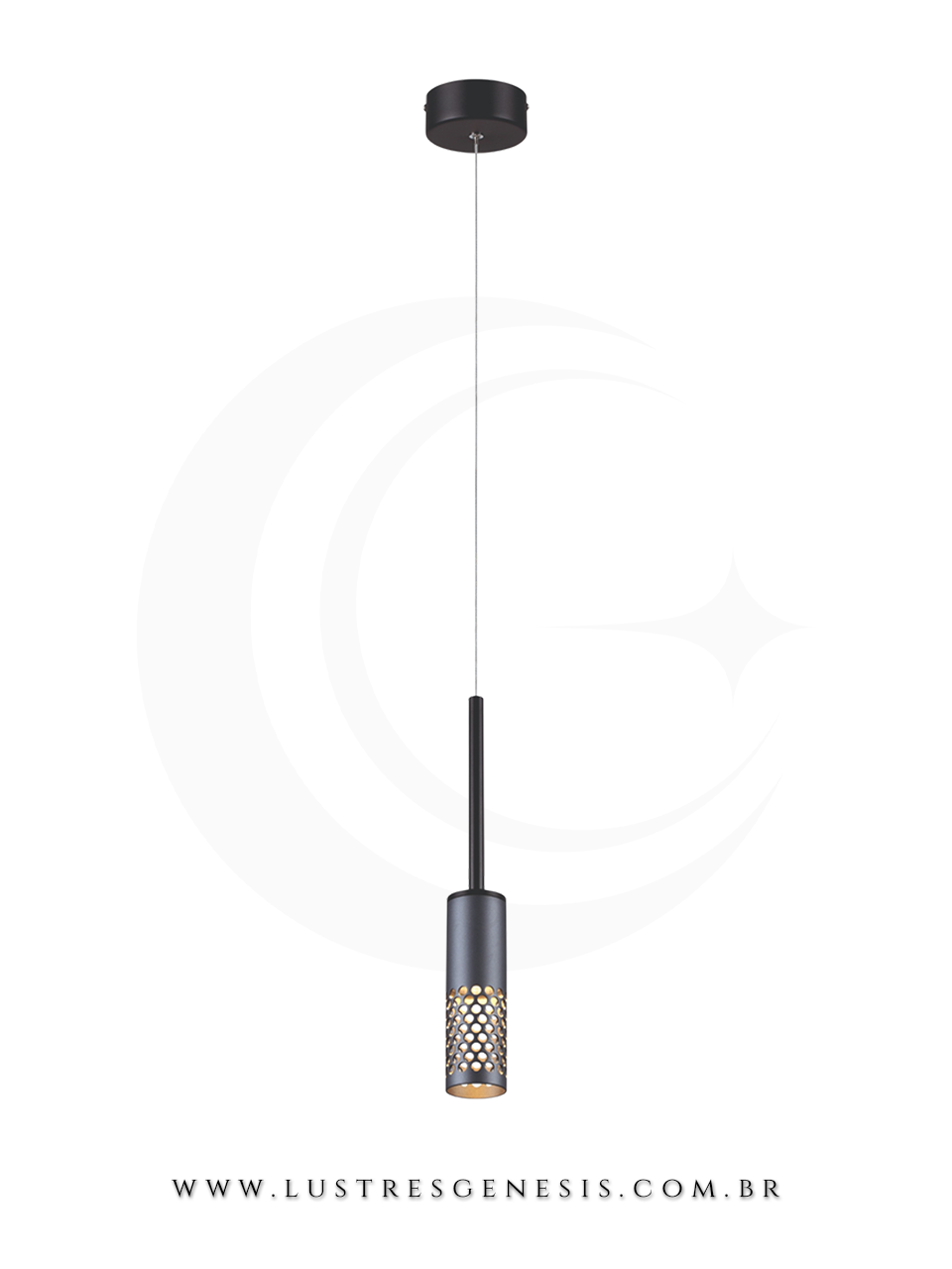 Lustre Pendente Sindora DCD018 LED Metal Acrilico Warm White Dourado, Cabeceira de Cama, Banheiro, Lavabo, Balcao de cozinha, Bancada